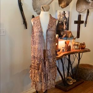 Copper Feather Design original lace vest